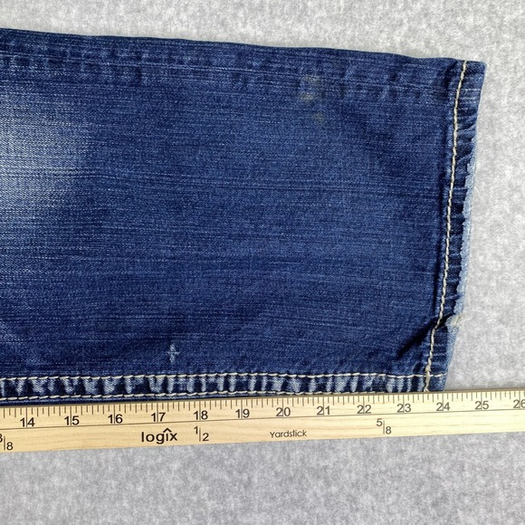 Silver Jeans Tuesday Mid Capri Women 28 Blue Stretch Embroidered W42114SJL405 - Picture 11 of 16